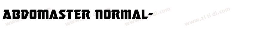 AbdoMaster Normal字体转换